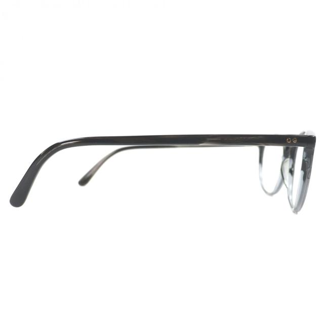 美品▼金子眼鏡 カネコガンキョウ KA-07 グラデーション ボストン メガネ 眼鏡 アイウェア ブラック クリアグレー 度入り 日本製 メンズ