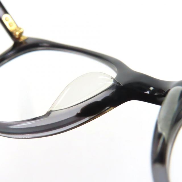 美品▼金子眼鏡 カネコガンキョウ KA-07 グラデーション ボストン メガネ 眼鏡 アイウェア ブラック クリアグレー 度入り 日本製 メンズ
