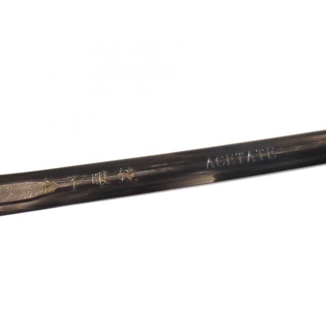 美品▼金子眼鏡 カネコガンキョウ KA-07 グラデーション ボストン メガネ 眼鏡 アイウェア ブラック クリアグレー 度入り 日本製 メンズ