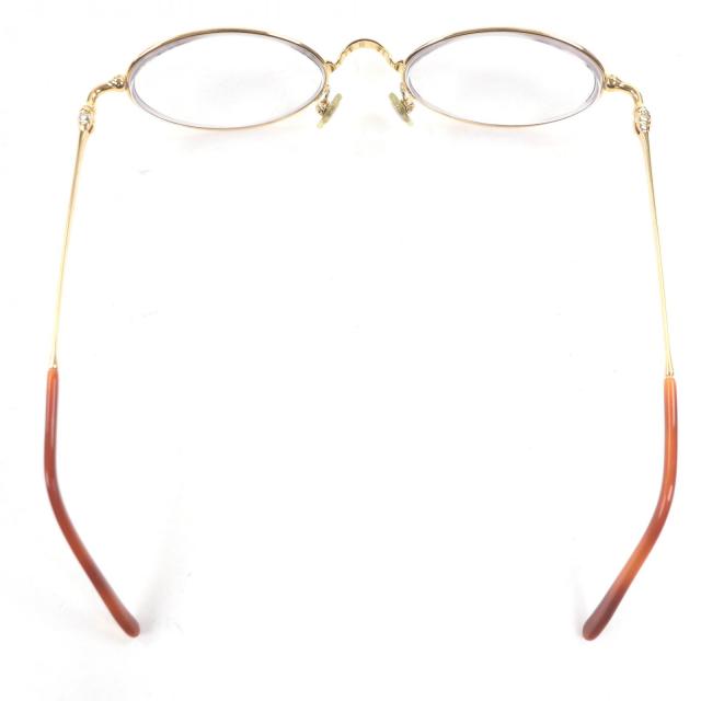 美品□Cartier カルティエ ヴィンテージ トリニティ オーバルレンズ メガネ 眼鏡 アイウェア ゴールド 49□19 度入り フランス製 メンズ_4