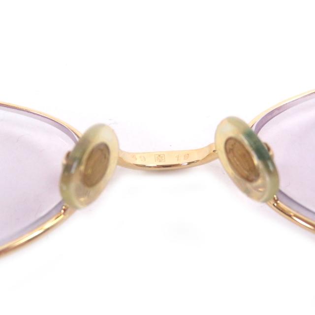 美品□Cartier カルティエ ヴィンテージ トリニティ オーバルレンズ メガネ 眼鏡 アイウェア ゴールド 49□19 度入り フランス製 メンズ_9
