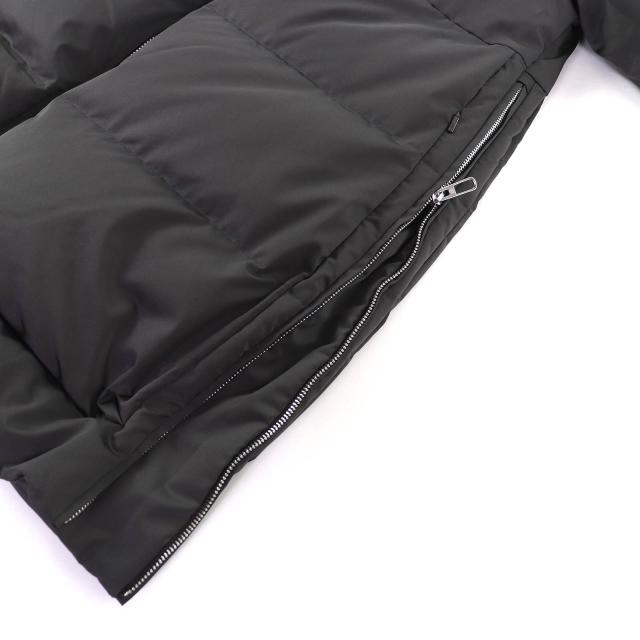 極美品△DUNO デュノ TALIA M MESTRE タリア フード付き ジップアップ ダウンコート ダークグレー系 42 正規品 レディース オススメ◎_4