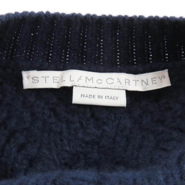 美品★Stella McCartney ステラマッカートニー 2022年製 6K0155 ウール100％ ケーブル柄 オーバーサイズ ニット 36 ハンガー付 正規品_4