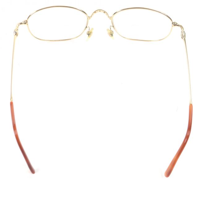 美品□Cartier カルティエ 135 トリニティ メガネ 眼鏡 アイウェア ゴールド ブラウン 53□21 度入り フランス製 メンズオススメ◎