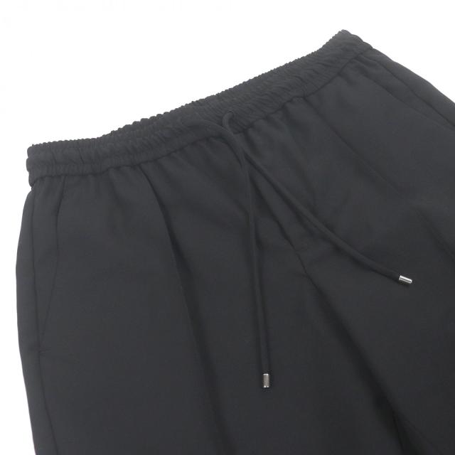 極美品□VALENTINO ヴァレンティノ ウール モヘア テーパードパンツ イージーパンツ シェフパンツ ブラック 46 正規品 メンズオススメ◎_2
