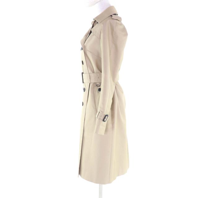 美品★Aquascutum アクアスキュータム 1571000-83 ウールライナー・ロゴボタン付 トレンチコート ベージュ 4 日本製 正規品 レディース_1
