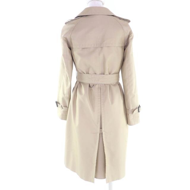 美品★Aquascutum アクアスキュータム 1571000-83 ウールライナー・ロゴボタン付 トレンチコート ベージュ 4 日本製 正規品 レディース_2