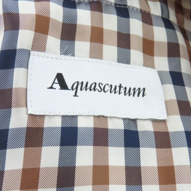 美品★Aquascutum アクアスキュータム 1571000-83 ウールライナー・ロゴボタン付 トレンチコート ベージュ 4 日本製 正規品 レディース_6