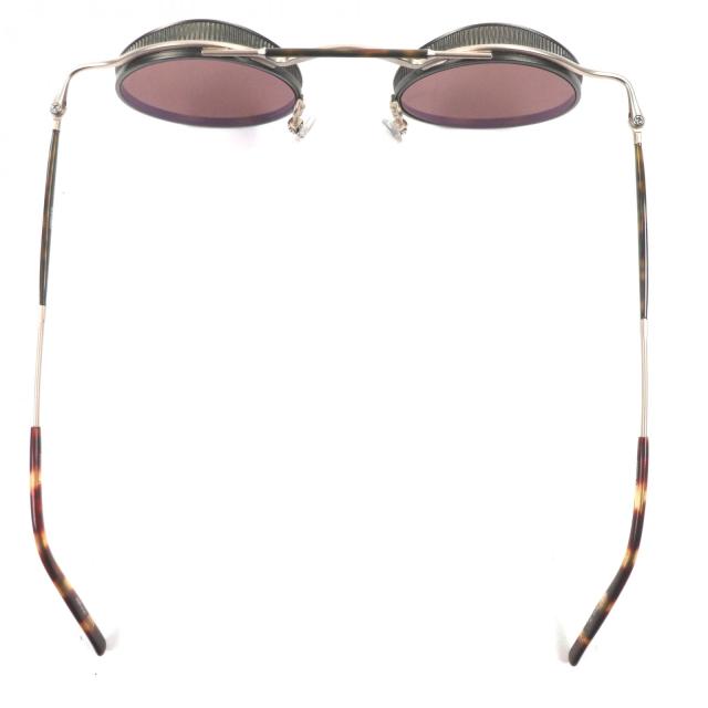 極美品▼MATSUDA マツダ 2903H 43 MGP-MBK メタル マーブル アイウェア サングラス ゴールド ブラウン 43□23-140 メンズ_4