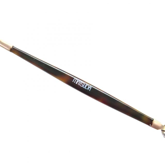 極美品▼MATSUDA マツダ 2903H 43 MGP-MBK メタル マーブル アイウェア サングラス ゴールド ブラウン 43□23-140 メンズ_8