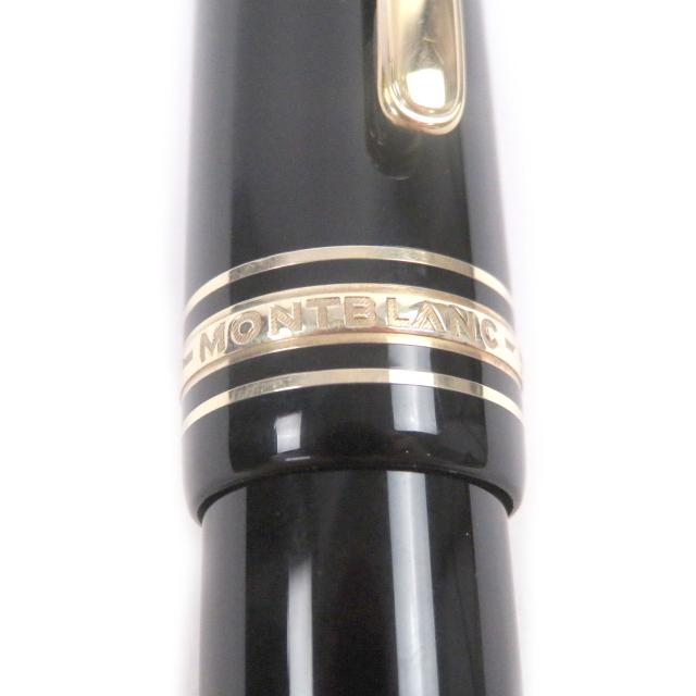 極美品□MONTBLANC モンブラン マイスターシュテュック 149 ペン先14K EFニブ キャップ式 万年筆 ブラック ゴールド ケース付き ドイツ製_6