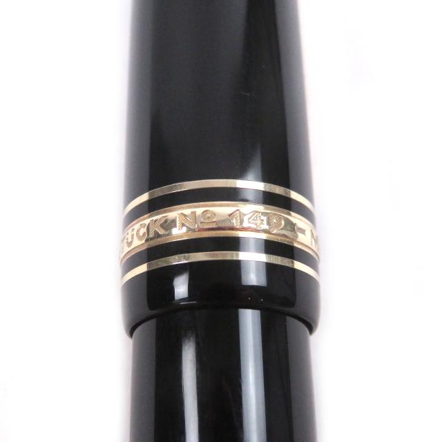 極美品□MONTBLANC モンブラン マイスターシュテュック 149 ペン先14K EFニブ キャップ式 万年筆 ブラック ゴールド ケース付き ドイツ製_8
