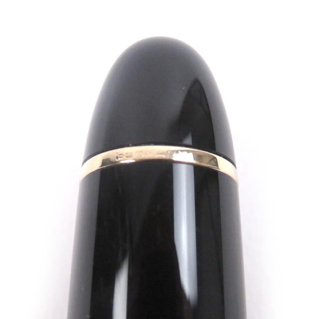 極美品□MONTBLANC モンブラン マイスターシュテュック 149 ペン先14K EFニブ キャップ式 万年筆 ブラック ゴールド ケース付き ドイツ製_9