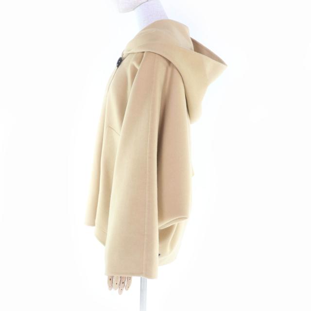 極美品★HERMES エルメス 25AW 5H0193DP カシミヤ100％ 2011プレタポルテ復刻 フード付 ポンチョジャケット 38 ハンガー付 正規品_1
