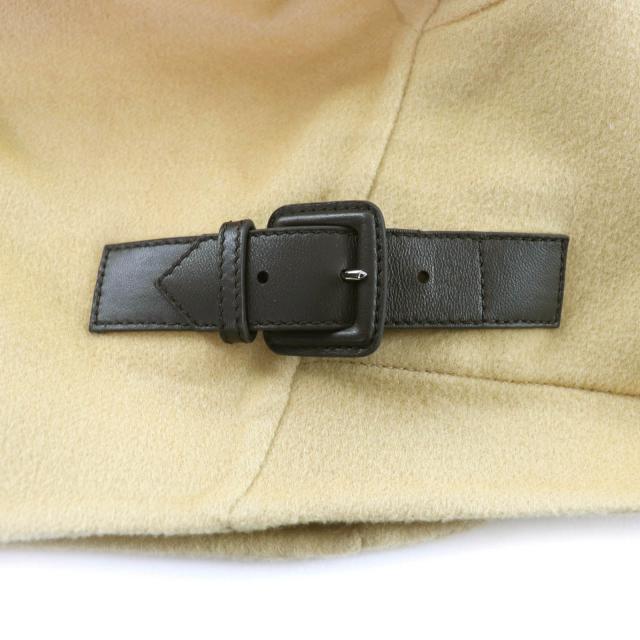 極美品★HERMES エルメス 25AW 5H0193DP カシミヤ100％ 2011プレタポルテ復刻 フード付 ポンチョジャケット 38 ハンガー付 正規品_5