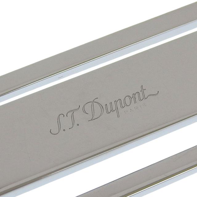 美品▲Dupont デュポン メタル ロゴ入り ビルクリップ 札ばさみ マネークリップ シルバー 箱・保存袋付き フランス製 メンズ 美品△Dupont デュポン メタル ロゴ入り ビルクリップ 札ばさみ