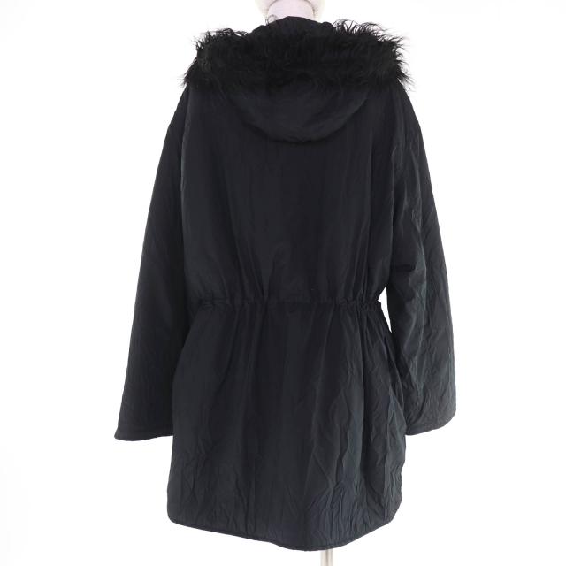 美品☆OUR LEGACY アワーレガシー W4241SS Subtle Parka シワ加工 イタリア製生地使用 フード付 ZIP UP コート ブラック 36 レディース_2