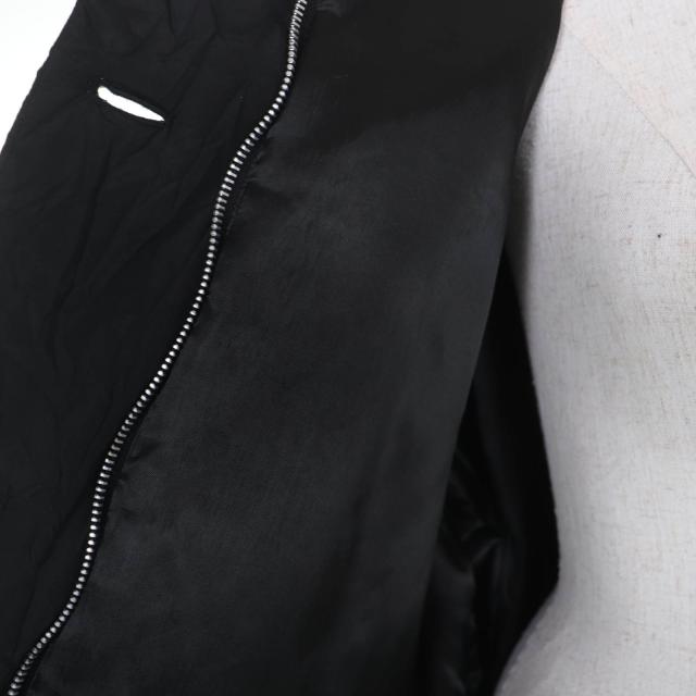 美品☆OUR LEGACY アワーレガシー W4241SS Subtle Parka シワ加工 イタリア製生地使用 フード付 ZIP UP コート ブラック 36 レディース_4
