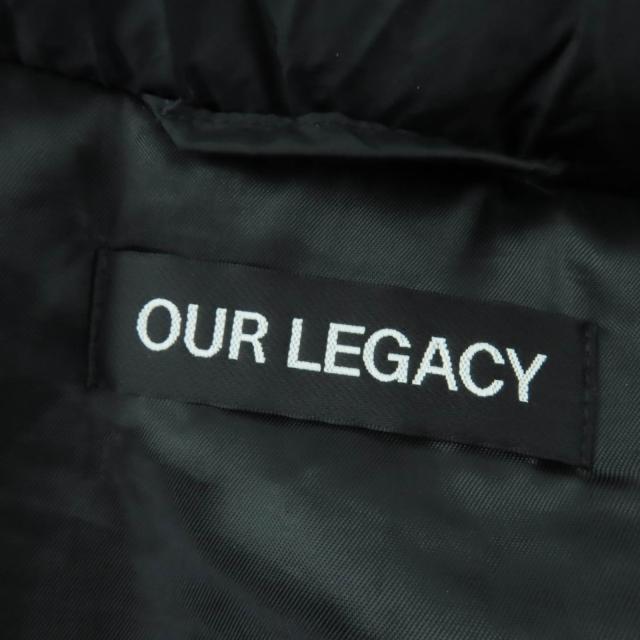 美品☆OUR LEGACY アワーレガシー W4241SS Subtle Parka シワ加工 イタリア製生地使用 フード付 ZIP UP コート ブラック 36 レディース_6