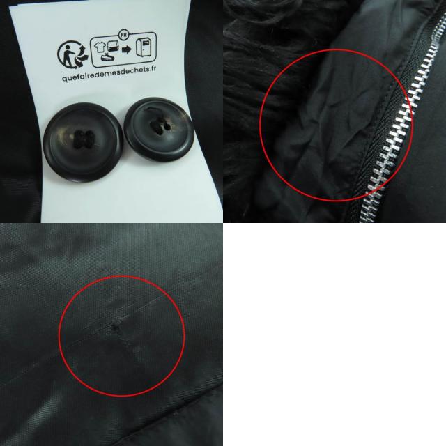 美品☆OUR LEGACY アワーレガシー W4241SS Subtle Parka シワ加工 イタリア製生地使用 フード付 ZIP UP コート ブラック 36 レディース_9