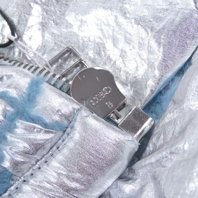 未使用品□BLUE MARBLE ブルーマーブル フーデッド ボンバージャケット 中綿ブルゾンジャケット シルバー ブルー M メンズ タグ付き_5