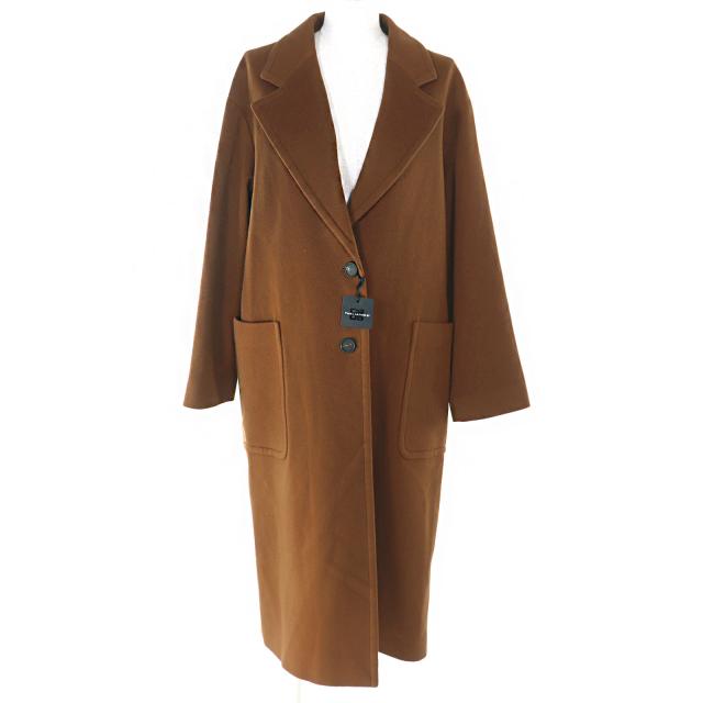 未使用品○TAGLIATORE タリアトーレ CHRISTIE カシミヤ混 チェスターコート ウールロングコート ブラウン 40 イタリア製 レディース