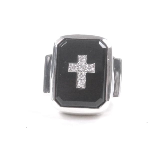 美品□Justin Davis ジャスティンデイビス EMINEM エミネム SV925 ダイヤモンド D0.13ct リング・指輪 シルバー 18号相当 重量25.4g_2