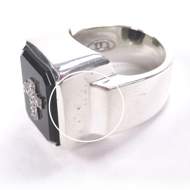 美品□Justin Davis ジャスティンデイビス EMINEM エミネム SV925 ダイヤモンド D0.13ct リング・指輪 シルバー 18号相当 重量25.4g_8