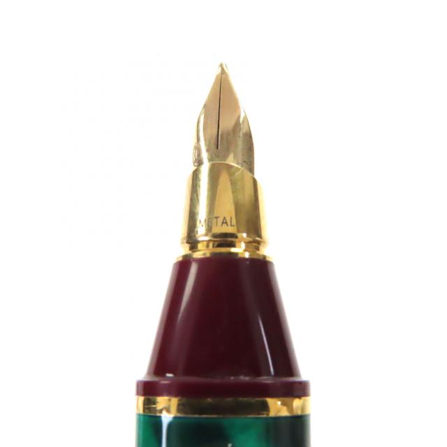 美品▼Cartier カルティエ ヴィンテージ マスト ドゥ カルティエ トリニティ ペン先18K Mニブ マーブル 万年筆 グリーン ゴールド 仏製_3