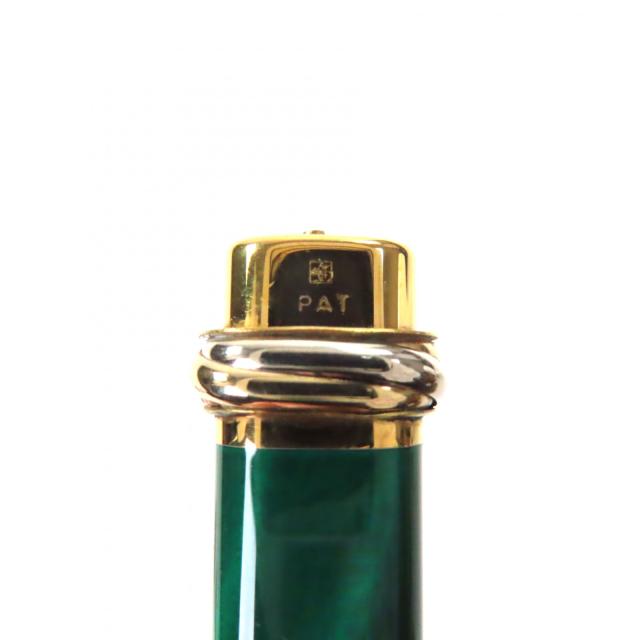 美品▼Cartier カルティエ ヴィンテージ マスト ドゥ カルティエ トリニティ ペン先18K Mニブ マーブル 万年筆 グリーン ゴールド 仏製_7