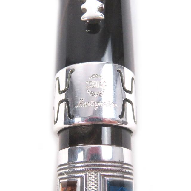 極美品□Montegrappa モンテグラッパ ヴィンテージ L.E. 2000 Human Civilization SV925 ペン先18K Mニブ 超希少 万年筆 ブラウン系 シルバー メンズ 総重量66.52g 中古)Montegrappa モンテグラッパ 万年筆 L.E. 2000 Human