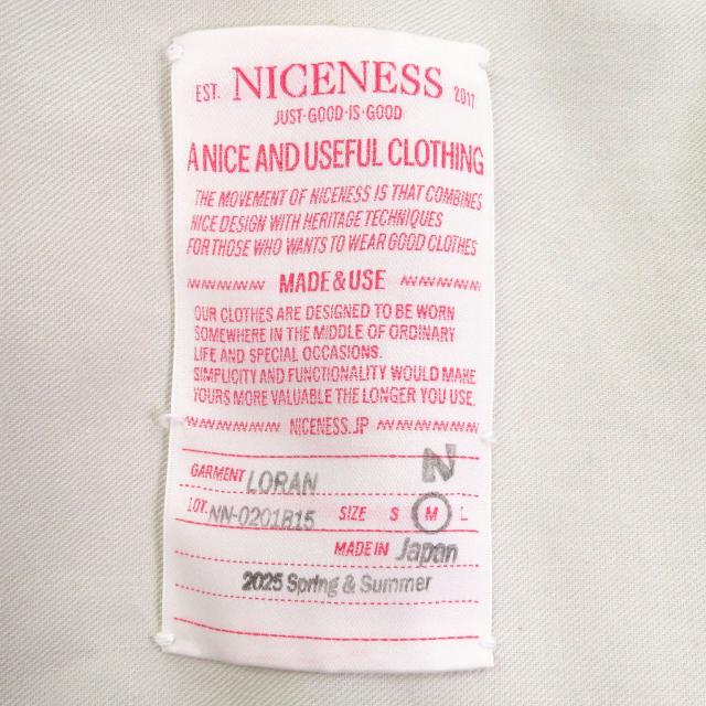 極美品□ナイスネス 25SS NN-0201B15 LORAN Herringbone Hunting Jacket ヘリンボーン レザー使い ハンティングジャケット M 日本製_5