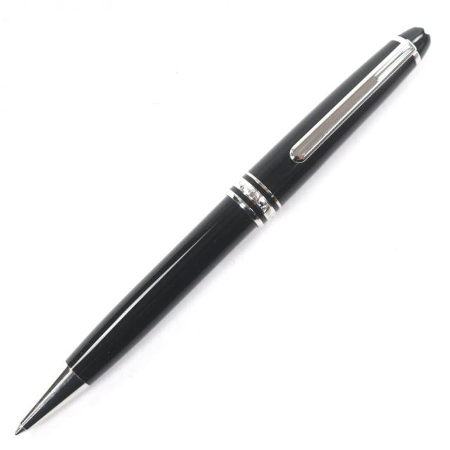 美品▼MONTBLANC モンブラン プラチナライン マイスターシュテュック クラシック ホワイトスター ツイスト ボールペン ブラック シルバー 27,225円