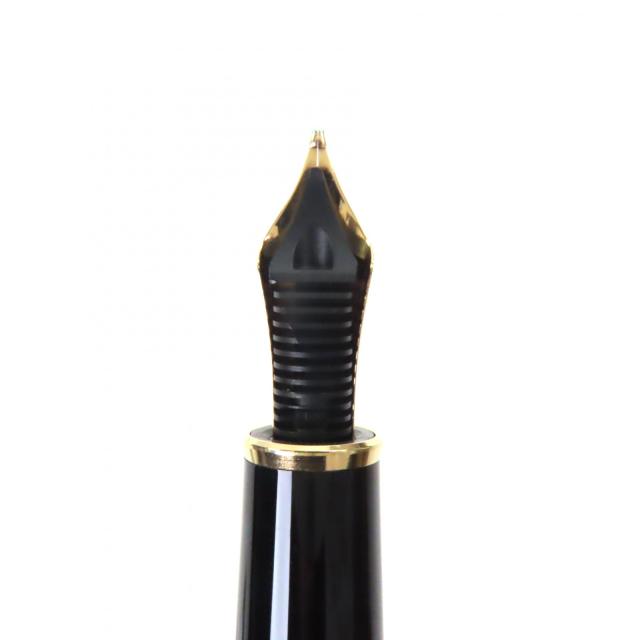 美品▼MONTBLANC モンブラン マイスターシュテュック クラシック ペン先14K Mニブ ホワイトスター 万年筆 ブラック ゴールド ドイツ製_5