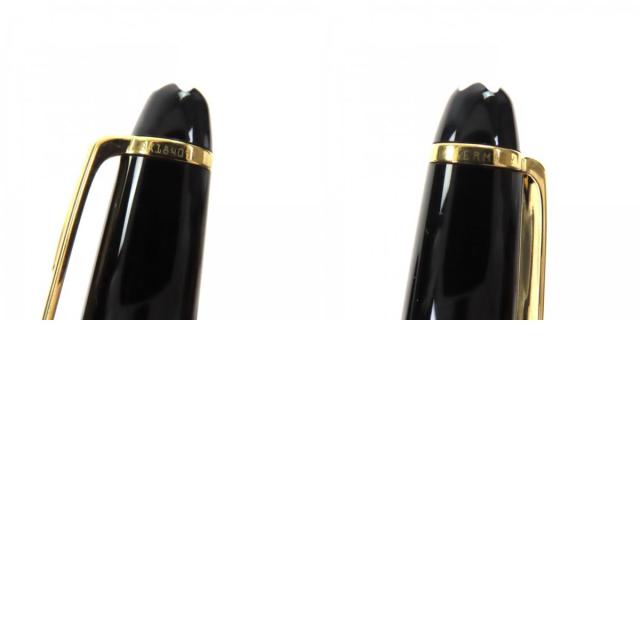 美品▼MONTBLANC モンブラン マイスターシュテュック クラシック ペン先14K Mニブ ホワイトスター 万年筆 ブラック ゴールド ドイツ製_9