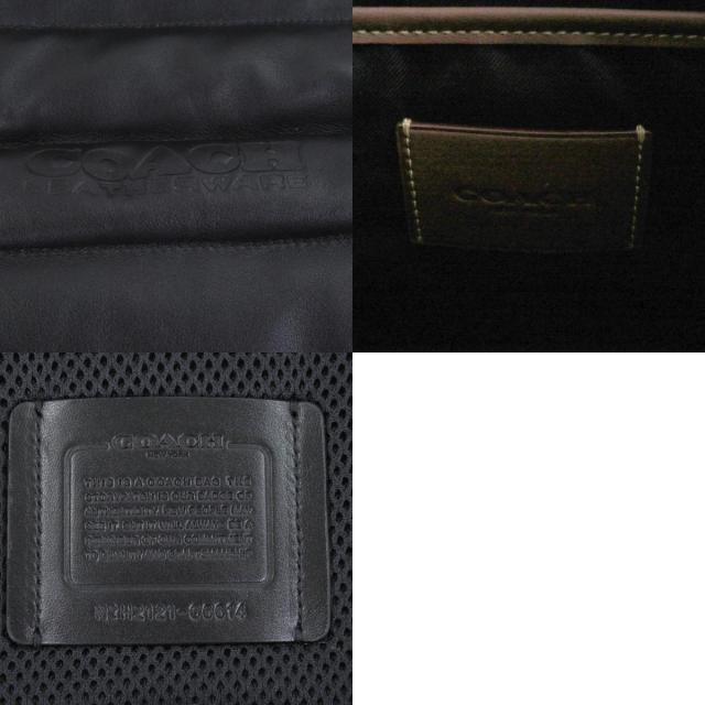 極美品□COACH コーチ C6614 リーグ フラップ バックパック ウィズ キルティング レザー リュックサック デイパック ブラック メンズ_9