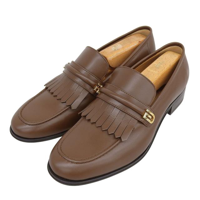 未使用品△GUCCI グッチ 714680 Gロゴ金具 キルトタッセル レザー 