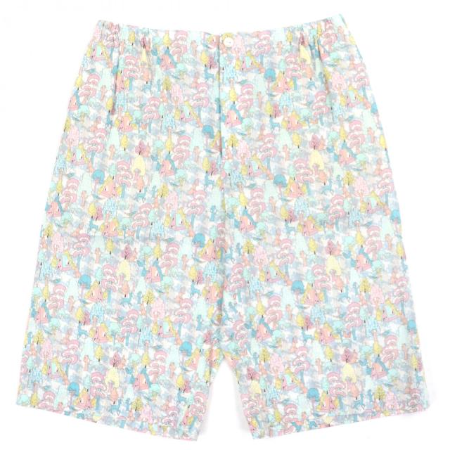 極美品▼GUCCI グッチ 636592 LIBERTY リバティ コットン100% 総柄 ボタンフライ ショートパンツ マルチ 46 イタリア製 正規品 メンズ