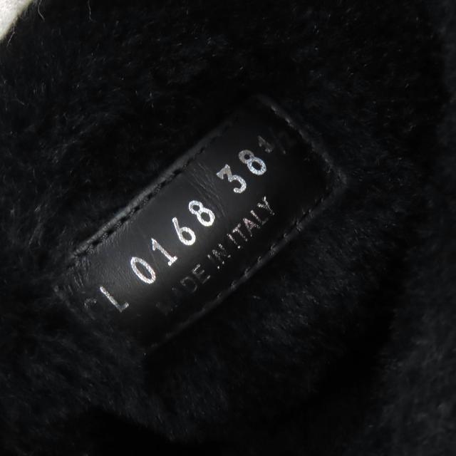 美品△LOUIS VUITTON ルイヴィトン スノーボール・ライン モノグラム ムートンブーツ ロングブーツ ブラック 38.5 伊製 レディース_8