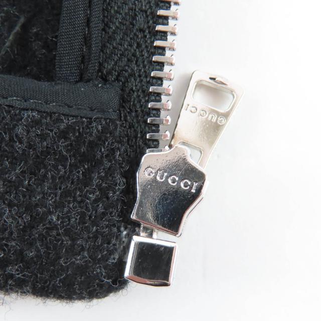 極美品★GUCCI グッチ 799949 毛糸100% BATAVIA WOOL STRAPPY TOP GGマーモント ロゴタイプ刺しゅう入り口・入口 キャミソール 黒いこと 40 伊製 定まり品