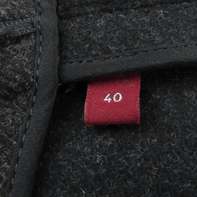 極美品★GUCCI グッチ 799949 毛糸100% BATAVIA WOOL STRAPPY TOP GGマーモント ロゴタイプ刺しゅう入り口・入口 キャミソール 黒いこと 40 伊製 定まり品