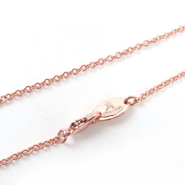 極美品☆Vivienne Westwood ヴィヴィアンウエストウッド ラインストーン付 オーブネックレス ペンダント ローズピンク 箱・保存袋付き_6