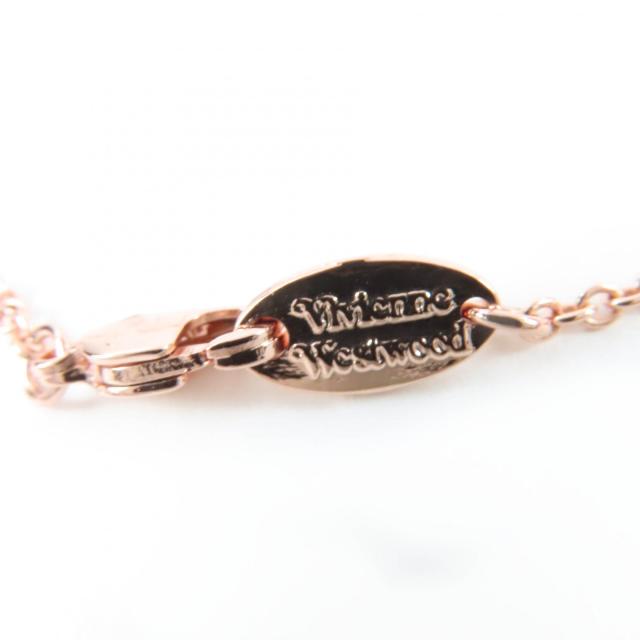 極美品☆Vivienne Westwood ヴィヴィアンウエストウッド ラインストーン付 オーブネックレス ペンダント ローズピンク 箱・保存袋付き_7