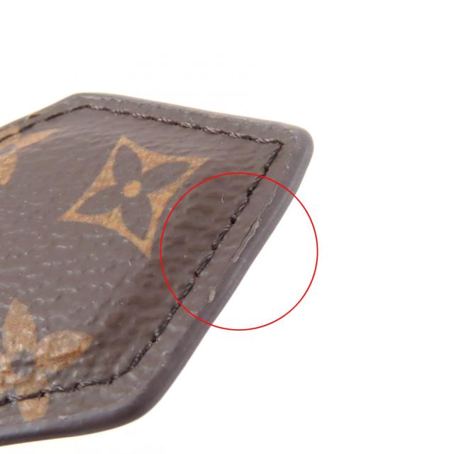 良品★LOUIS VUITTON ルイヴィトン M01443 バックステージMNG モノグラム 2個セット レザー ヘアピン バレッタ ブラウン 保存袋付き_6