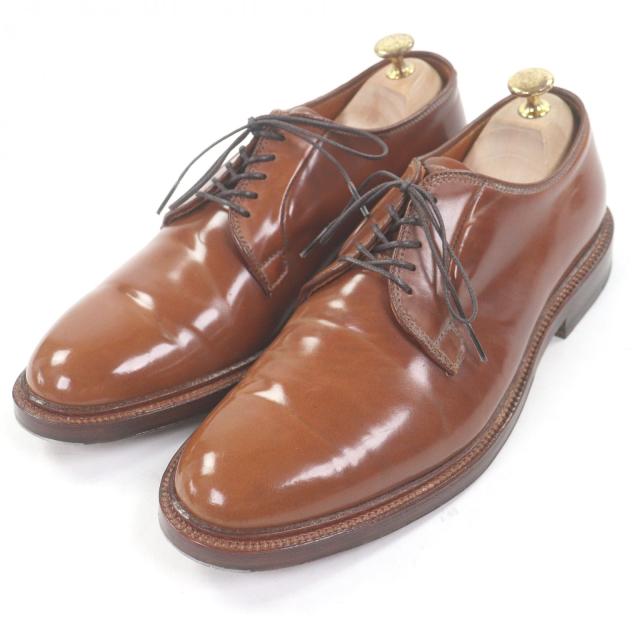 美品□ALDEN オールデン 9905 ウィスキーコードバン バリーラスト ドレスシューズ レザーシューズ ブラウン 8.5 USA製 メンズ 希少◎