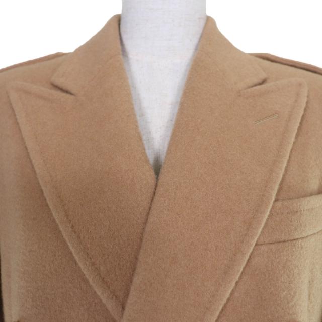 極美品☆RALPH LAURENPURPLE LABEL ラルフローレンパープルレーベル キャメル100％ コート キャメル 2 イタリア製 正規品 レディース_3