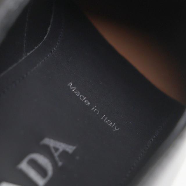 未使用品▽PRADA プラダ 2DE127 チョコレート パテントレザー
