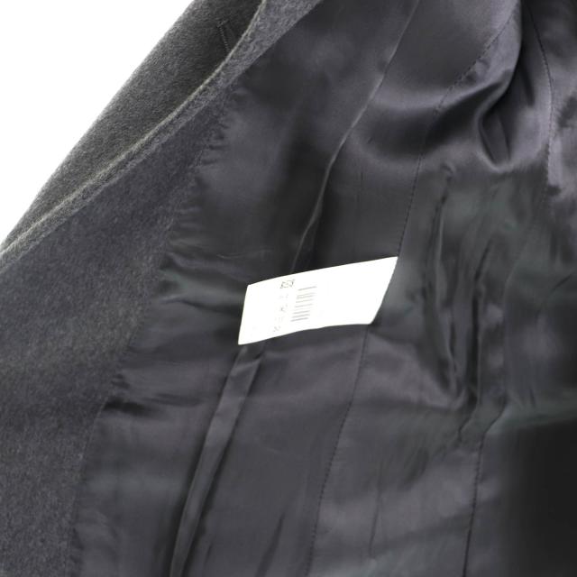 未使用品△TAGLIATORE タリアトーレ カシミヤ100％ シングル チェスターコート グレー 40 イタリア製 レディース シンプル オススメ◎_4