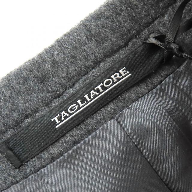 未使用品△TAGLIATORE タリアトーレ カシミヤ100％ シングル チェスターコート グレー 40 イタリア製 レディース シンプル オススメ◎_5