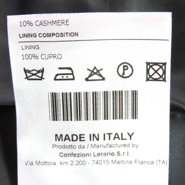 未使用品△TAGLIATORE タリアトーレ カシミヤ100％ シングル チェスターコート グレー 40 イタリア製 レディース シンプル オススメ◎_8